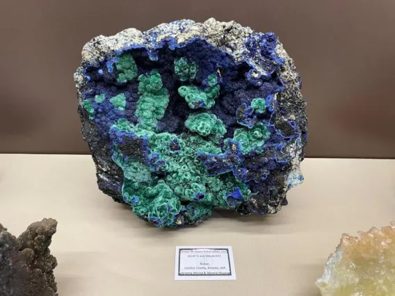 Azurite and malachite.