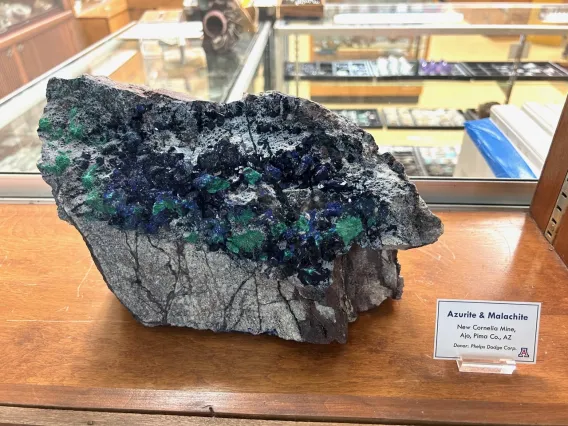 "Rocks and Minerals of Arizona and the Southwest" at the Sun City Rockhounds Mineral Museum.