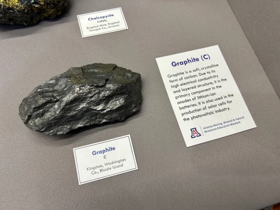 "Green Minerals for Clean Energy" special exhibit at the 2025 Tucson Gem and Mineral Show.