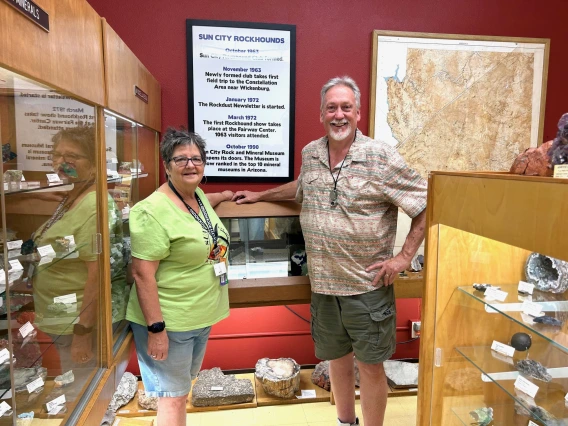 New exhibit at the Sun City Mineral Museum.