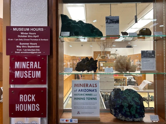 New exhibit at the Sun City Mineral Museum.