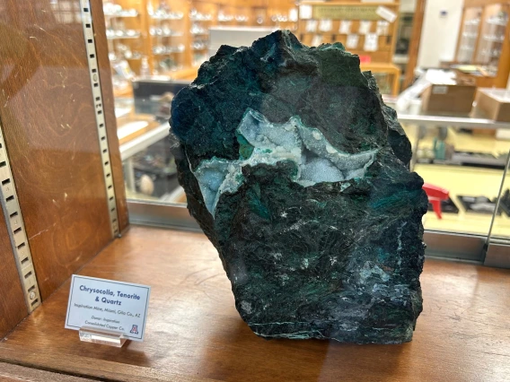 New exhibit at the Sun City Mineral Museum.