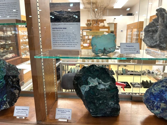 New exhibit at the Sun City Mineral Museum.
