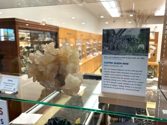 New exhibit at the Sun City Mineral Museum.