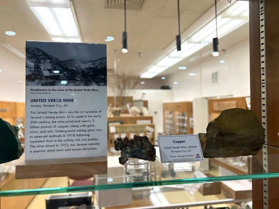 New exhibit at the Sun City Mineral Museum.