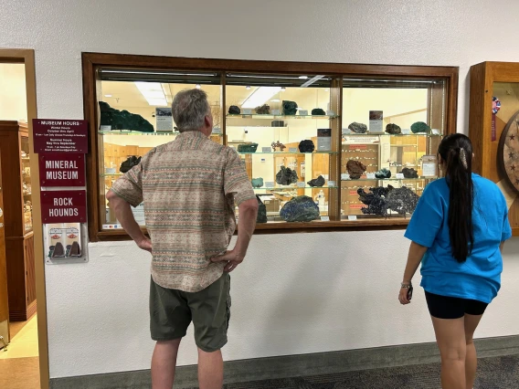 New exhibit at the Sun City Mineral Museum.