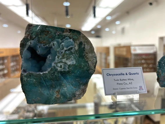 New exhibit at the Sun City Mineral Museum.