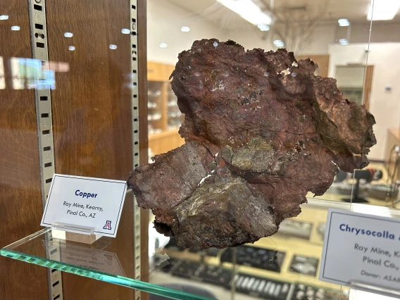 New exhibit at the Sun City Mineral Museum.