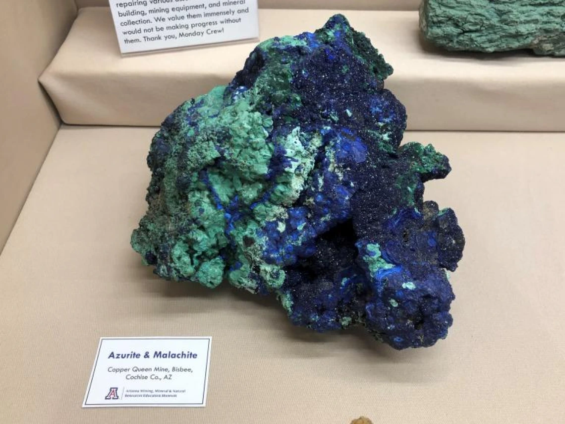 Azurite and malachite.