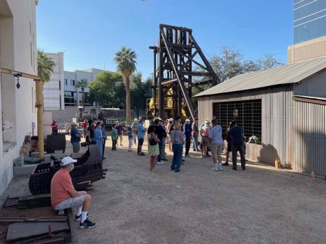 Mining equipment demonstrations.