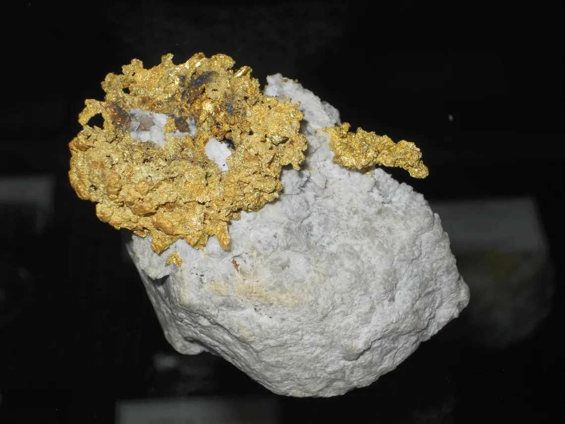 Gold, Big Bug Placer Mine, Yavapai Co., AZ