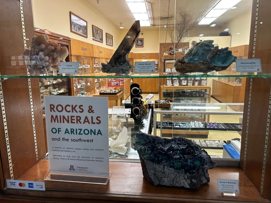 "Rocks and Minerals of Arizona and the Southwest" at the Sun City Rockhounds Mineral Museum.