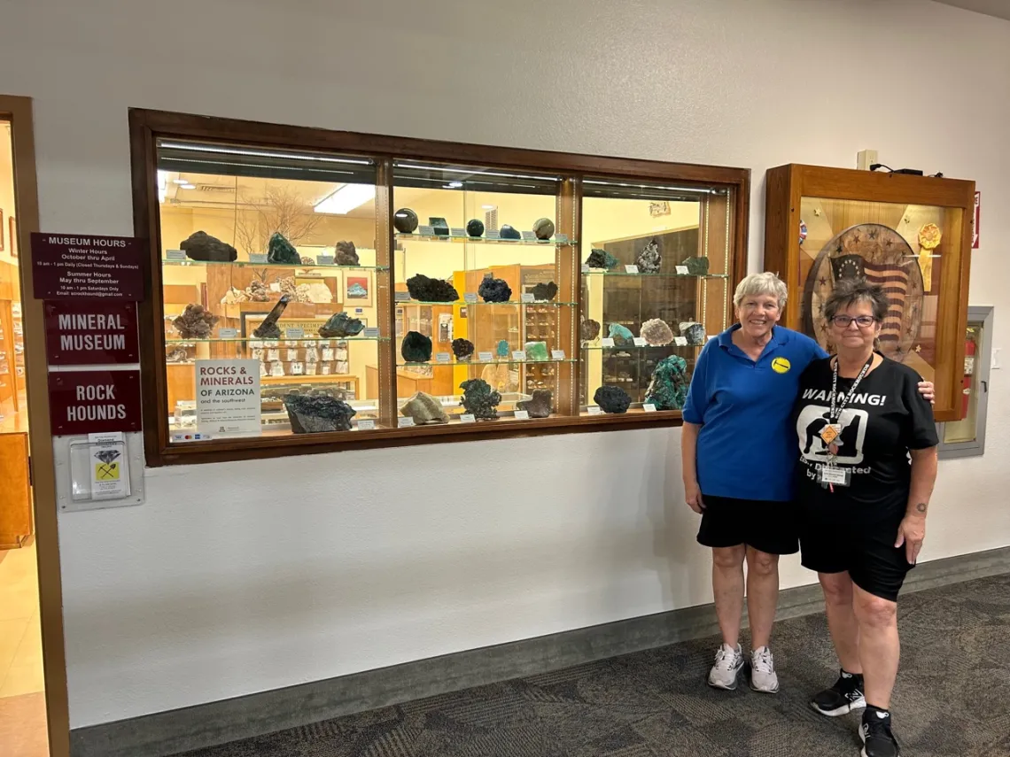 "Rocks and Minerals of Arizona and the Southwest" at the Sun City Rockhounds Mineral Museum.