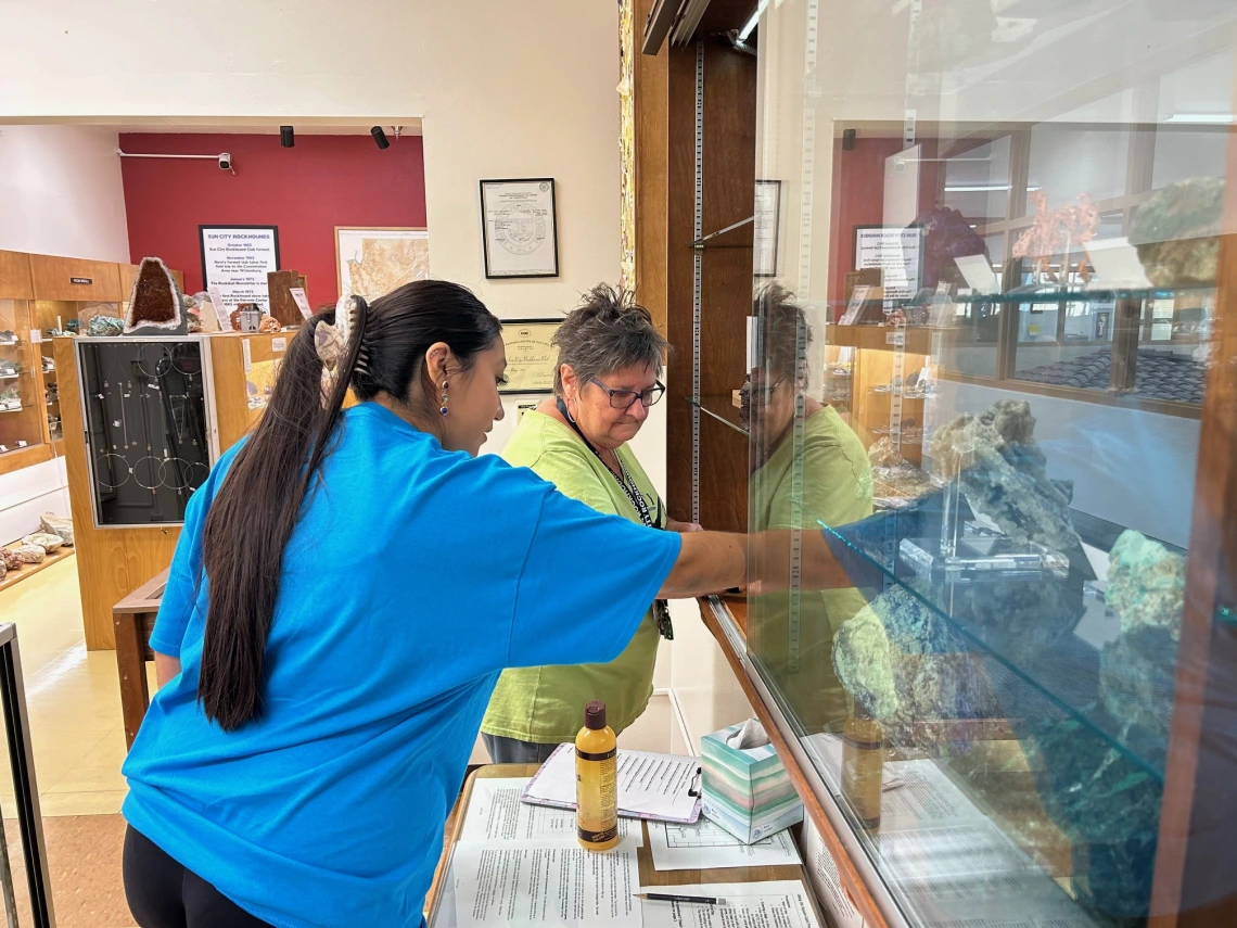 New exhibit at the Sun City Mineral Museum.