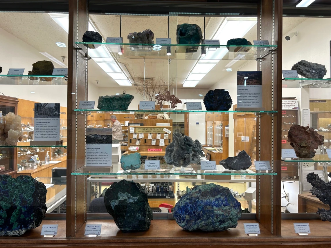 New exhibit at the Sun City Mineral Museum.