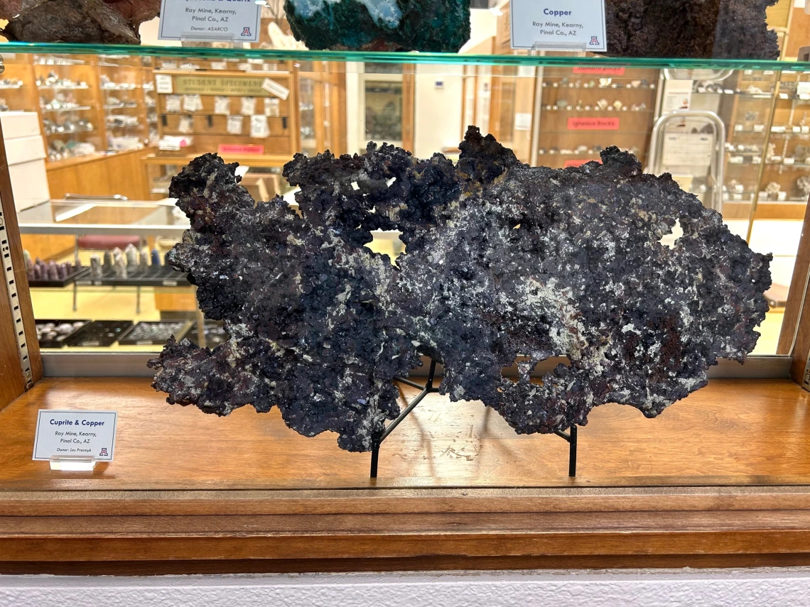 New exhibit at the Sun City Mineral Museum.
