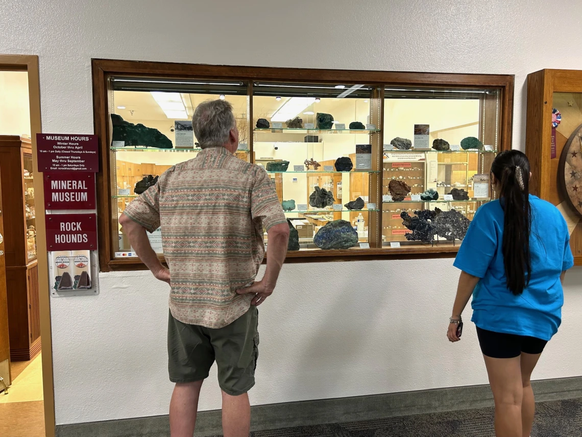 New exhibit at the Sun City Mineral Museum.