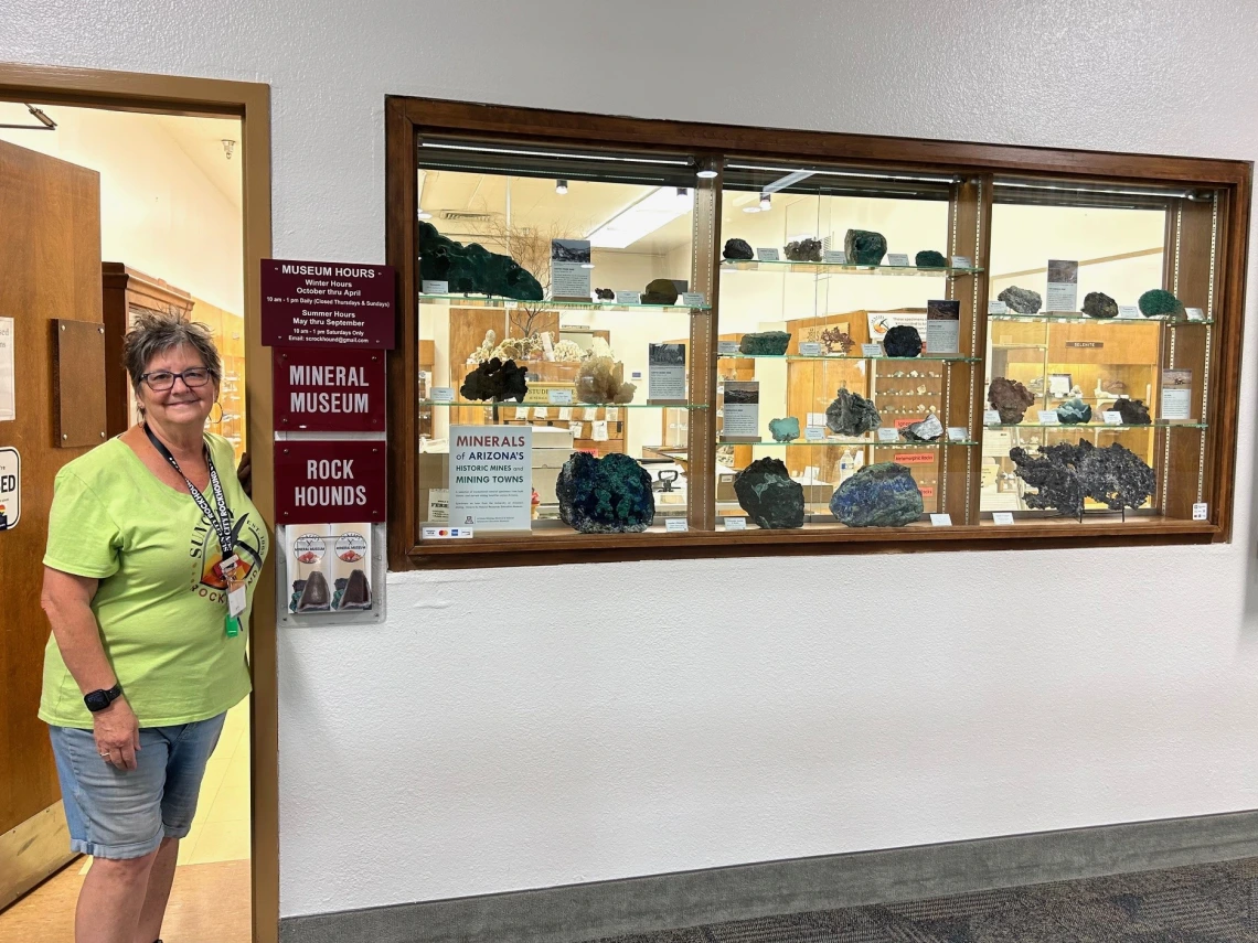 New exhibit at the Sun City Mineral Museum.