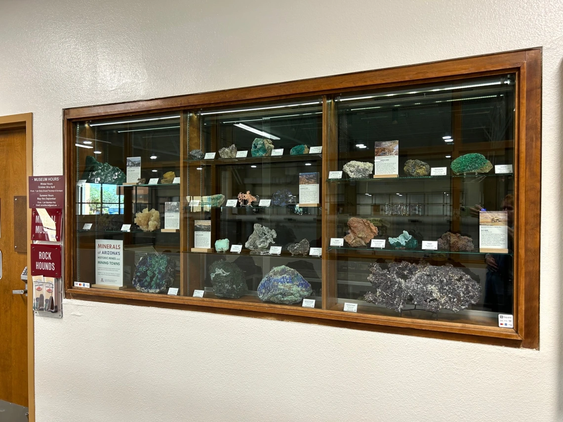 New exhibit at the Sun City Mineral Museum.