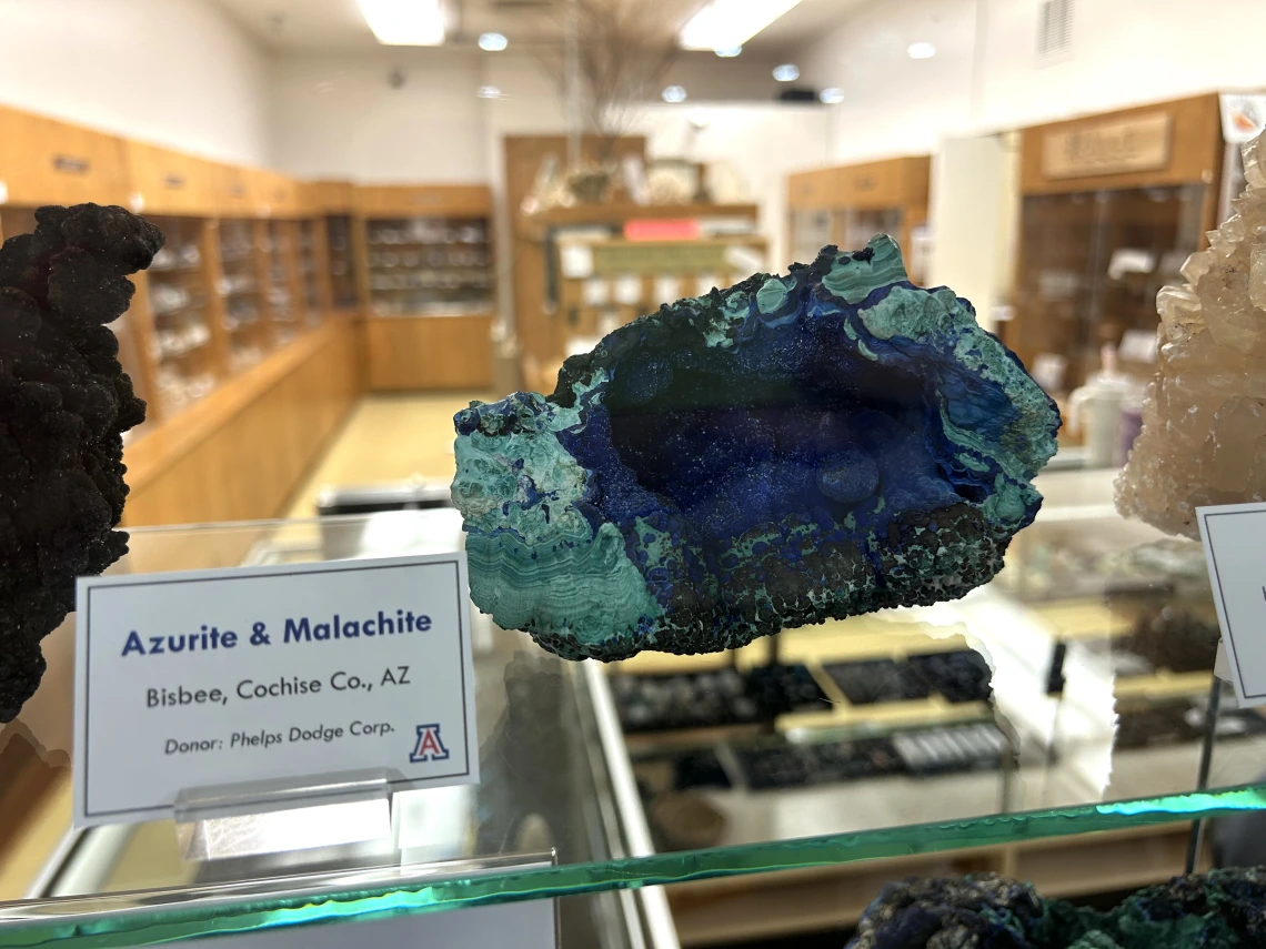 New exhibit at the Sun City Mineral Museum.