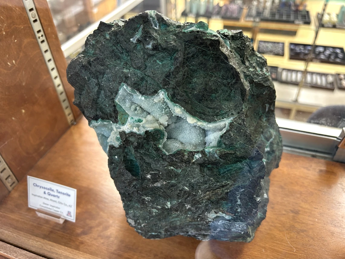 New exhibit at the Sun City Mineral Museum.