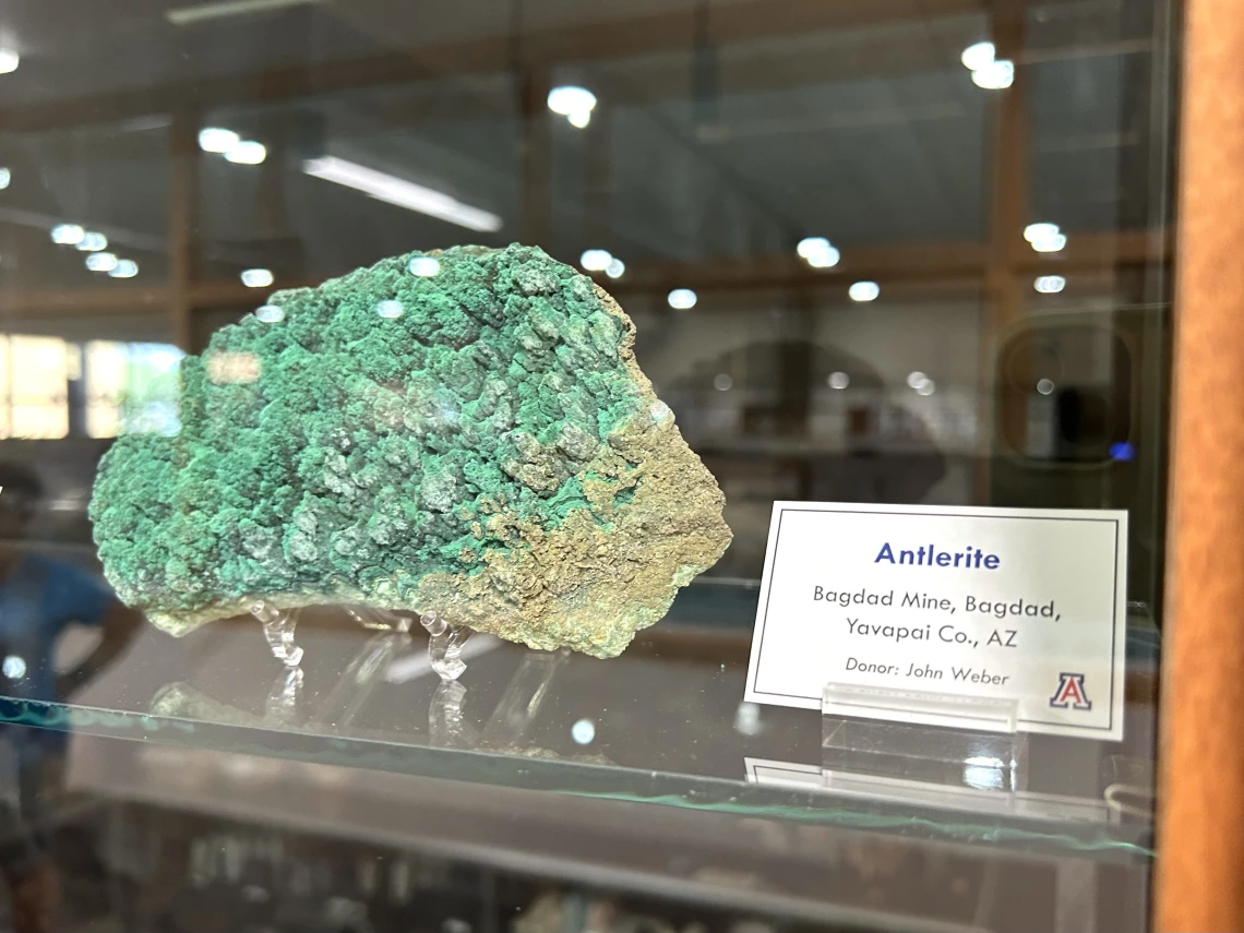 New exhibit at the Sun City Mineral Museum.
